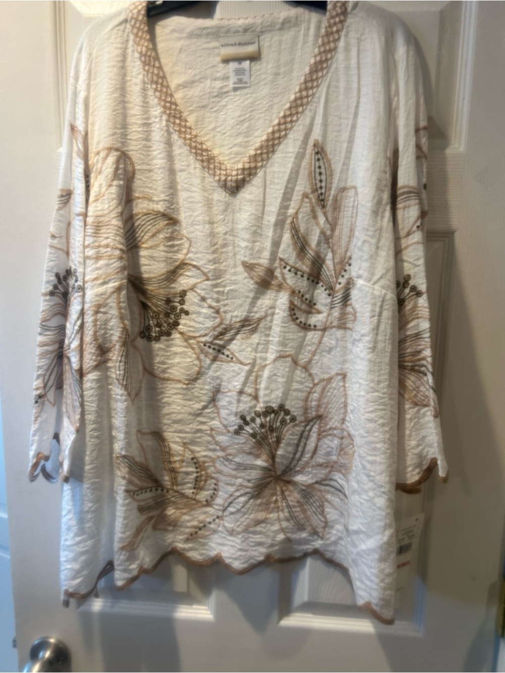 NWT Sz 2x Alfred Dunner spice market blouse